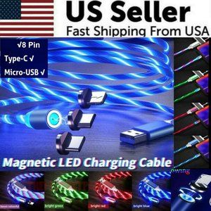 3 in 1 Magnetic Fast Charging Light Up Phone Charger